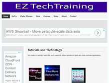 Tablet Screenshot of eztechtraining.com